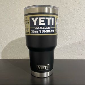 YETI 30 oz Rambler Tumbler with MagSlider Lid, Black